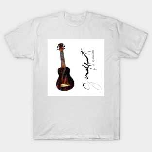 brown ukulele ugly shirt T-Shirt